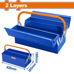CAJA HERRAMIENTAS WADFOW METAL 42X20.5X16CM
