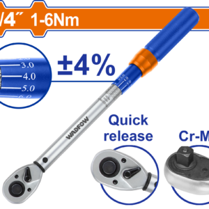 TORQUIMETRO DE TRUENO WADFOW 1/4" 196MM